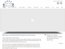 Tablet Screenshot of craigroadpetcemetery.com